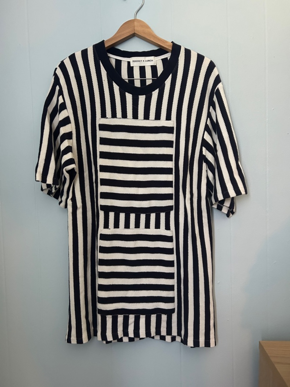 Black & White Striped Mini Dress